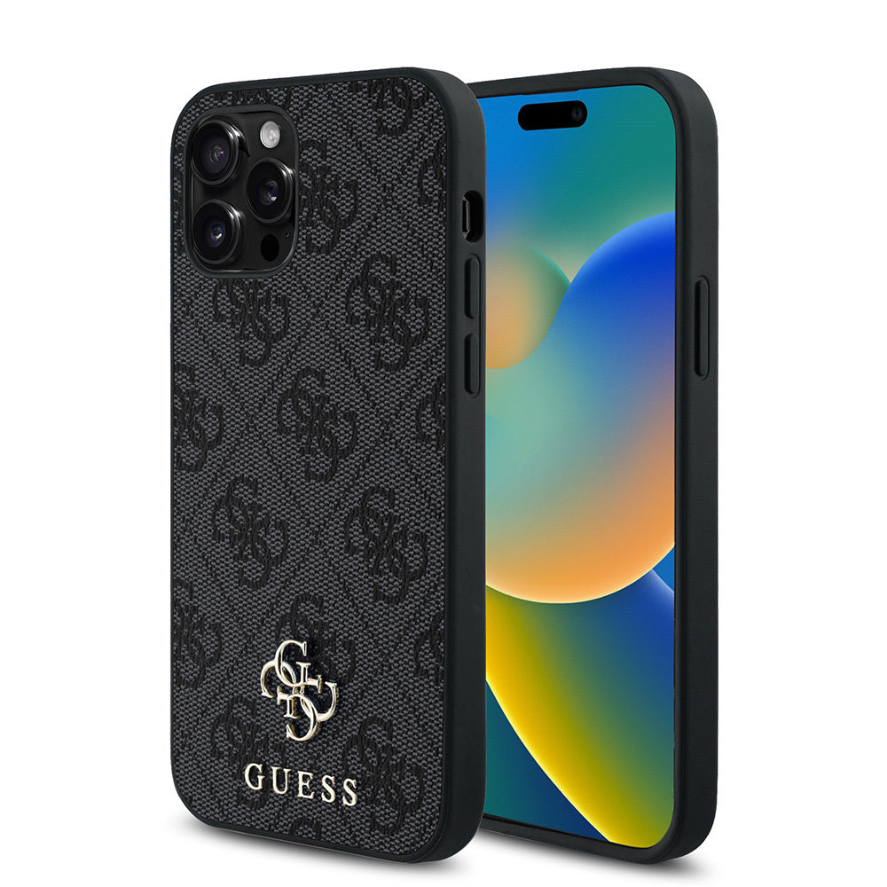 iPhone 12 Pro Kılıf Guess Orjinal Lisanslı M-safe Şarj Özellikli Small 4G Classic Kapak