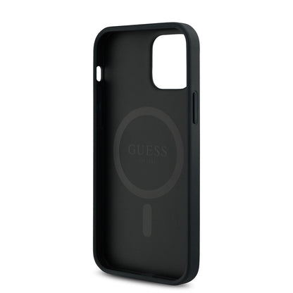 iPhone 12 Pro Kılıf Guess Orjinal Lisanslı M-safe Şarj Özellikli Small 4G Classic Kapak