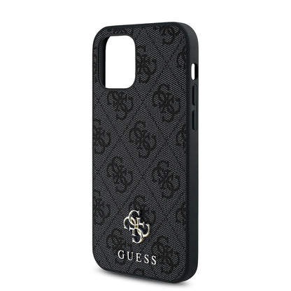 iPhone 12 Pro Kılıf Guess Orjinal Lisanslı M-safe Şarj Özellikli Small 4G Classic Kapak