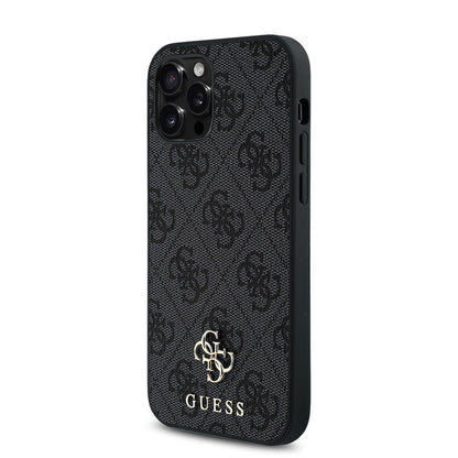 iPhone 12 Pro Kılıf Guess Orjinal Lisanslı M-safe Şarj Özellikli Small 4G Classic Kapak