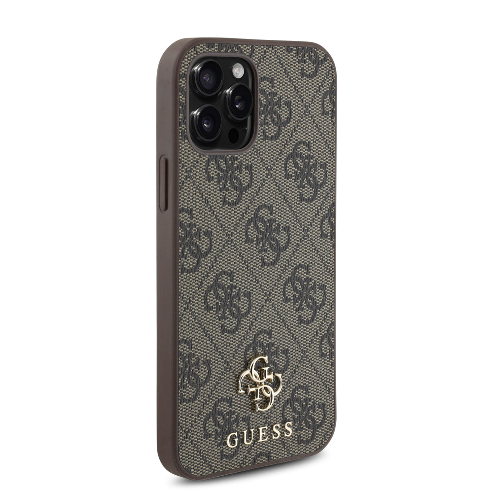 iPhone 12 Pro Kılıf Guess Orjinal Lisanslı M-safe Şarj Özellikli Small 4G Classic Kapak