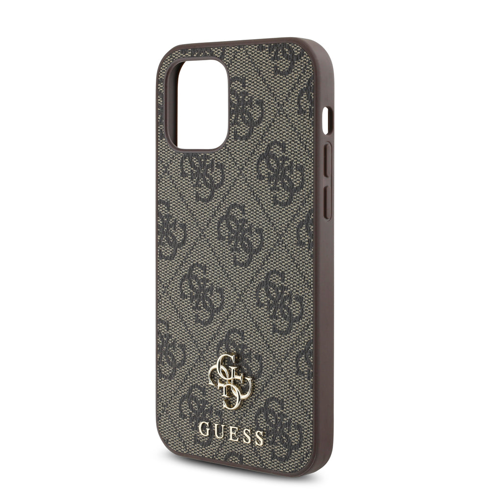 iPhone 12 Pro Kılıf Guess Orjinal Lisanslı M-safe Şarj Özellikli Small 4G Classic Kapak