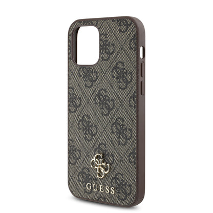 iPhone 12 Pro Kılıf Guess Orjinal Lisanslı M-safe Şarj Özellikli Small 4G Classic Kapak