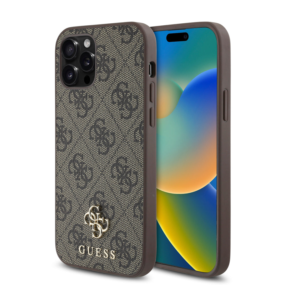 iPhone 12 Pro Kılıf Guess Orjinal Lisanslı M-safe Şarj Özellikli Small 4G Classic Kapak