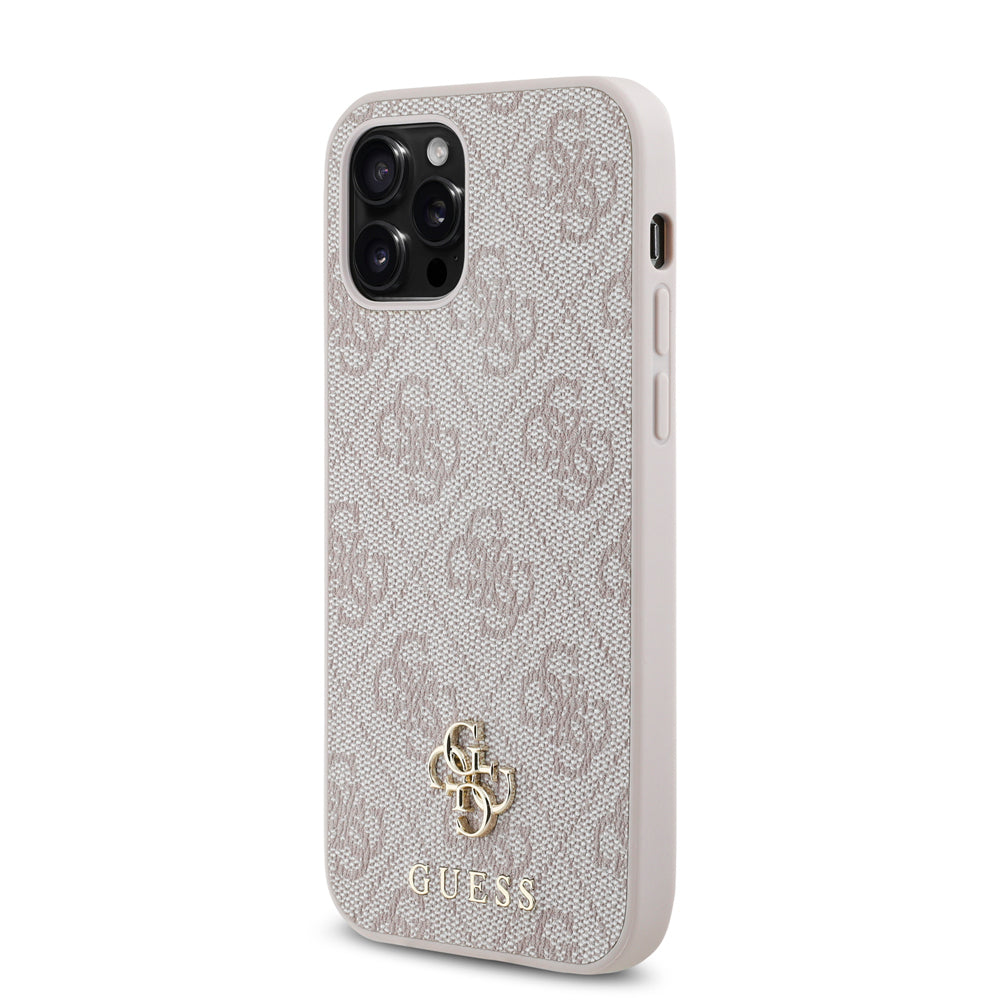 iPhone 12 Pro Kılıf Guess Orjinal Lisanslı M-safe Şarj Özellikli Small 4G Classic Kapak