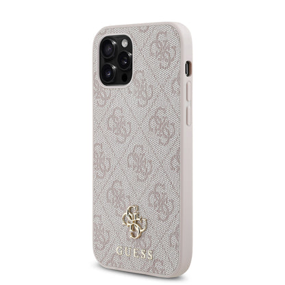 iPhone 12 Pro Kılıf Guess Orjinal Lisanslı M-safe Şarj Özellikli Small 4G Classic Kapak