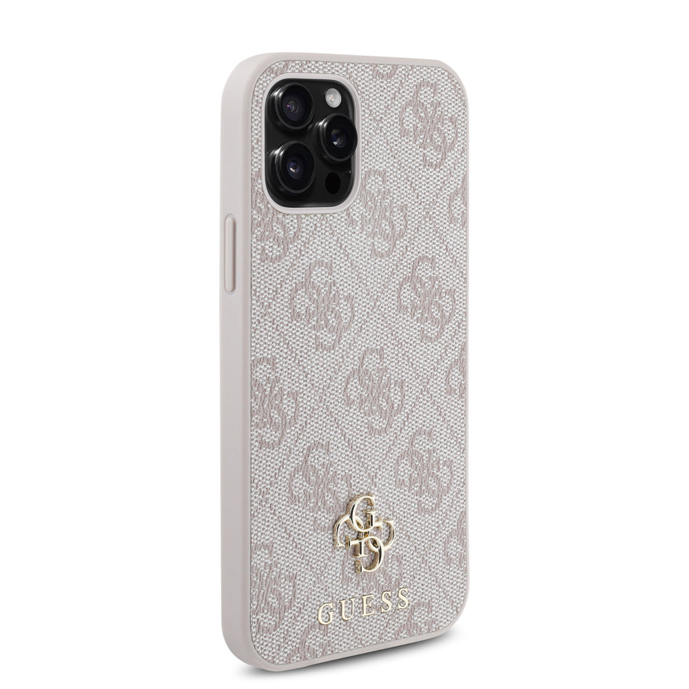 iPhone 12 Pro Kılıf Guess Orjinal Lisanslı M-safe Şarj Özellikli Small 4G Classic Kapak