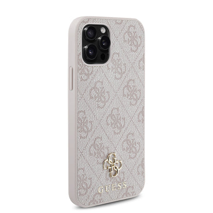 iPhone 12 Pro Kılıf Guess Orjinal Lisanslı M-safe Şarj Özellikli Small 4G Classic Kapak