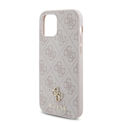 iPhone 12 Pro Kılıf Guess Orjinal Lisanslı M-safe Şarj Özellikli Small 4G Classic Kapak