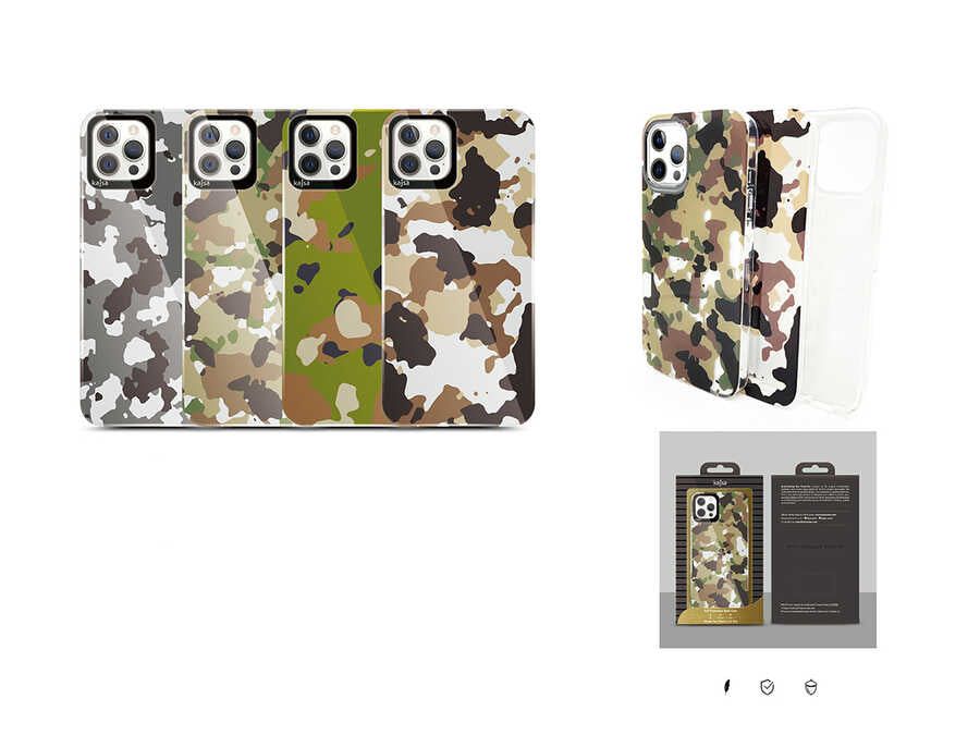 iPhone 12 Pro Kılıf Kajsa Camo Kapak
