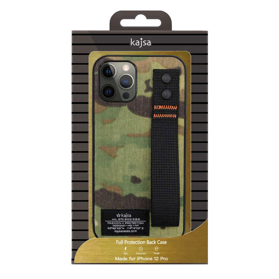 iPhone 12 Pro Kılıf Kajsa Cordura Serisi Military Kapak