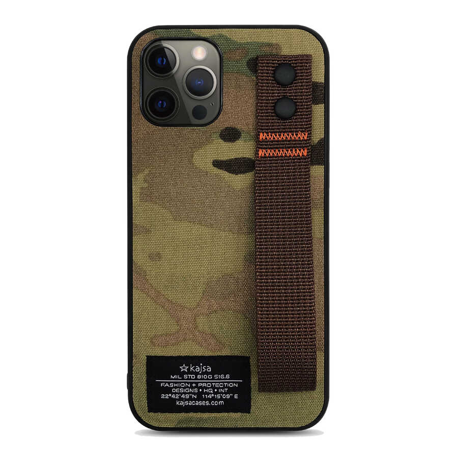 iPhone 12 Pro Kılıf Kajsa Cordura Serisi Military Kapak