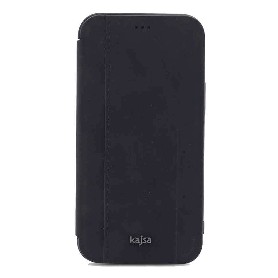 iPhone 12 Pro Kılıf Kajsa Dale Serisi Parallel PU Folio Kapaklı Kılıf