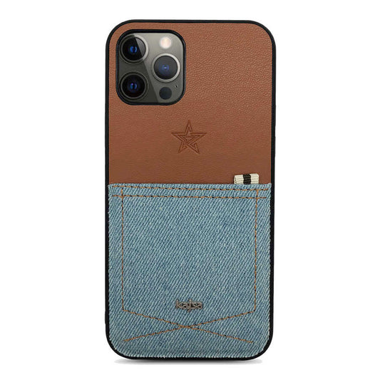 iPhone 12 Pro Kılıf Kajsa Denim Kapak