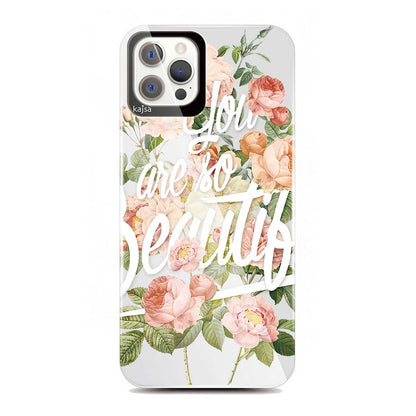 iPhone 12 Pro Kılıf Kajsa Floral Kapak