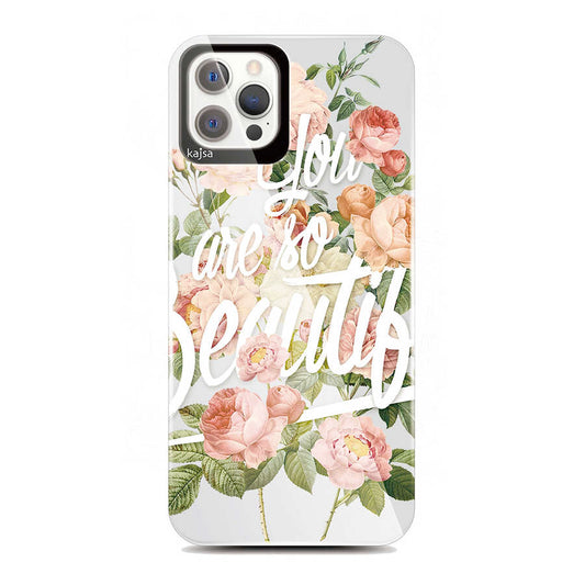 iPhone 12 Pro Kılıf Kajsa Floral Kapak