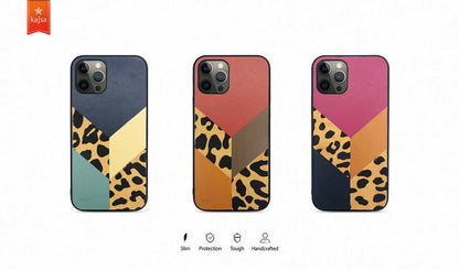 iPhone 12 Pro Kılıf Kajsa Glamorous Serisi Leopard Combo Kapak