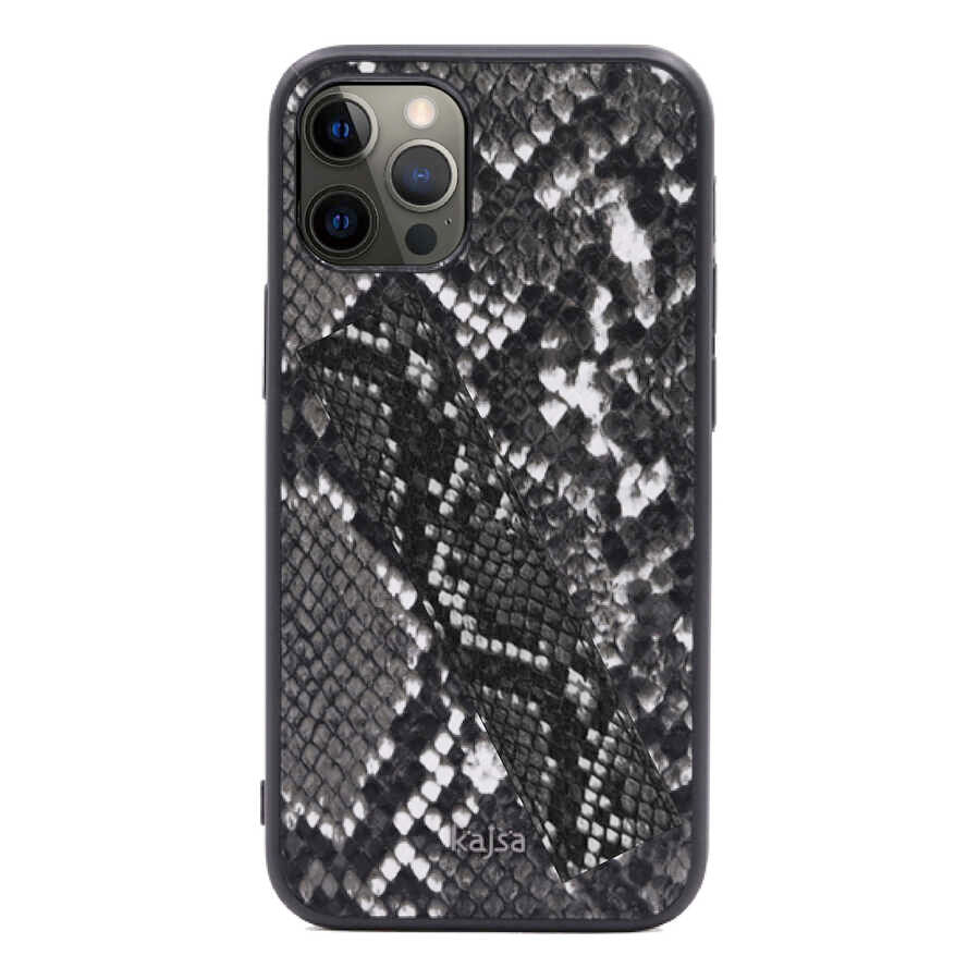 iPhone 12 Pro Kılıf Kajsa Glamorous Serisi Snake Handstrap Kapak