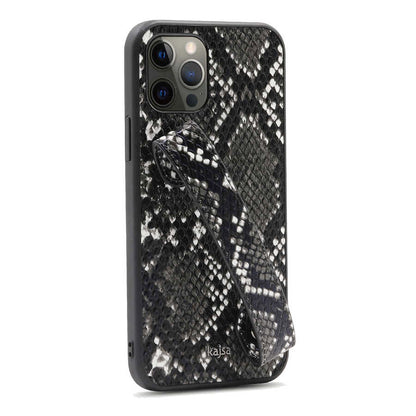 iPhone 12 Pro Kılıf Kajsa Glamorous Serisi Snake Handstrap Kapak