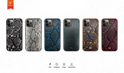 iPhone 12 Pro Kılıf Kajsa Glamorous Serisi Snake Pattern Kapak