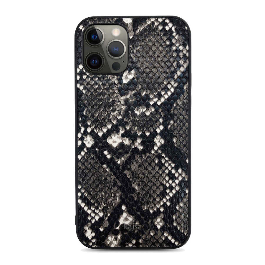 iPhone 12 Pro Kılıf Kajsa Glamorous Serisi Snake Pattern Kapak