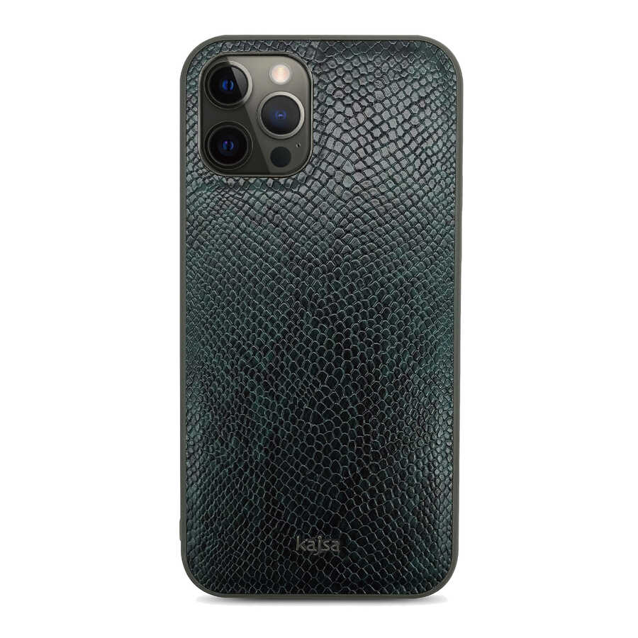 iPhone 12 Pro Kılıf Kajsa Glamorous Serisi Snake Pattern Kapak