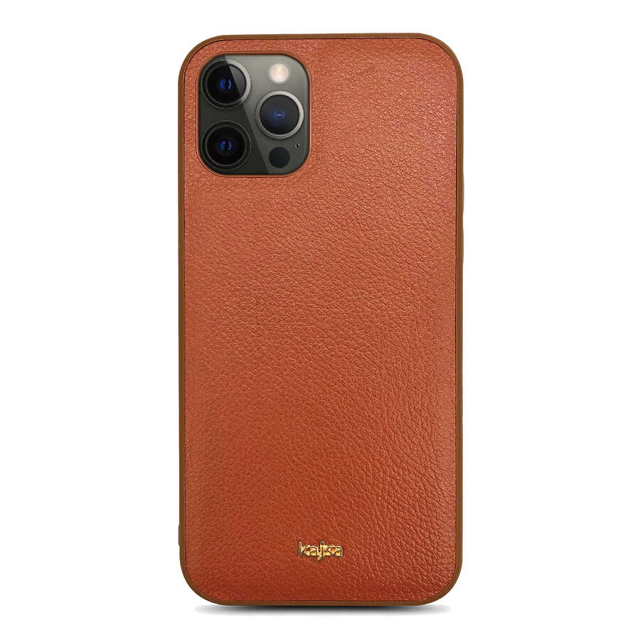 iPhone 12 Pro Kılıf Kajsa Luxe Collection Hakiki Deri Kapak