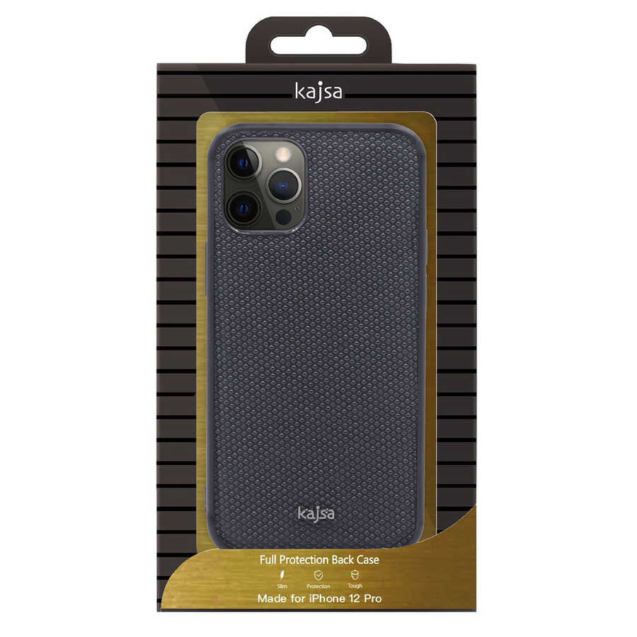 iPhone 12 Pro Kılıf Kajsa Preppie Serisi Dark Kapak