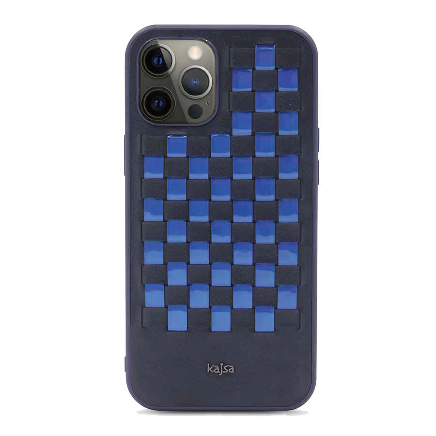 iPhone 12 Pro Kılıf Kajsa Preppie Serisi Spotlight Woven Kapak