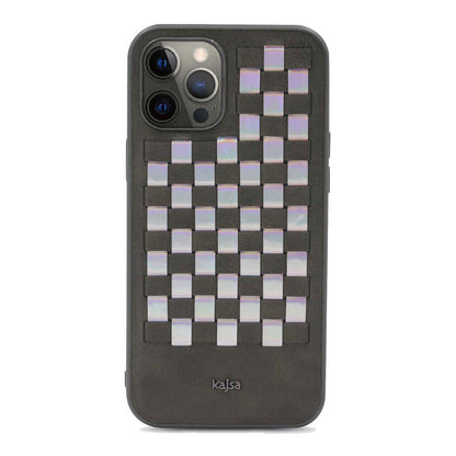 iPhone 12 Pro Kılıf Kajsa Preppie Serisi Spotlight Woven Kapak