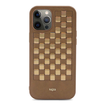 iPhone 12 Pro Kılıf Kajsa Preppie Serisi Spotlight Woven Kapak