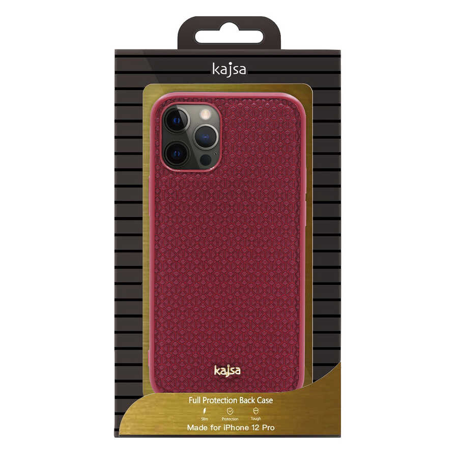 iPhone 12 Pro Kılıf Kajsa Splendid Serisi 3D Leaf Kapak