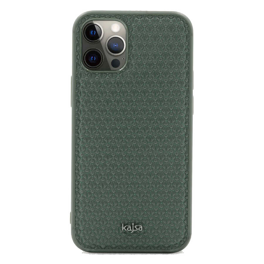 iPhone 12 Pro Kılıf Kajsa Splendid Serisi 3D Leaf Kapak