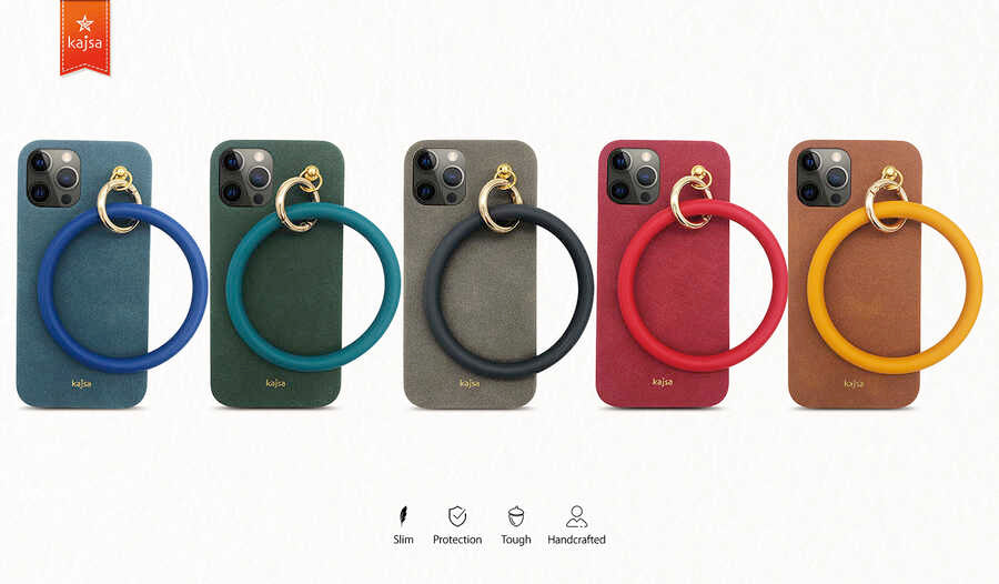 iPhone 12 Pro Kılıf Kajsa Splendid Serisi Morandi Ring Kapak