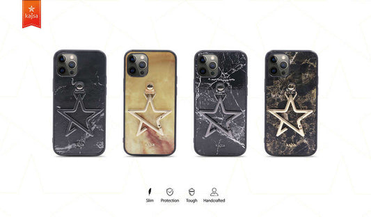 iPhone 12 Pro Kılıf Kajsa Starry Serisi Marble Kapak