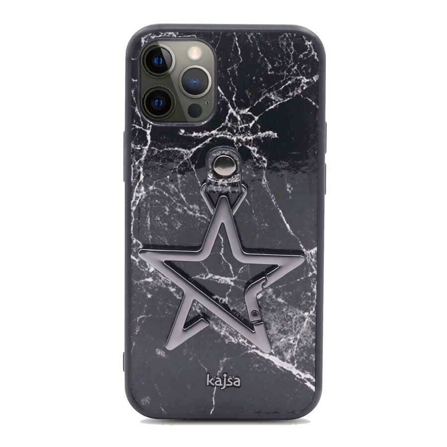 iPhone 12 Pro Kılıf Kajsa Starry Serisi Marble Kapak