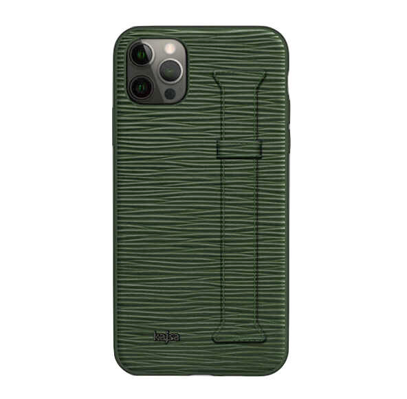 iPhone 12 Pro Kılıf Kajsa Wave Pattern Handstrap Kapak