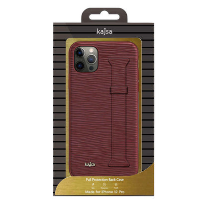 iPhone 12 Pro Kılıf Kajsa Wave Pattern Handstrap Kapak