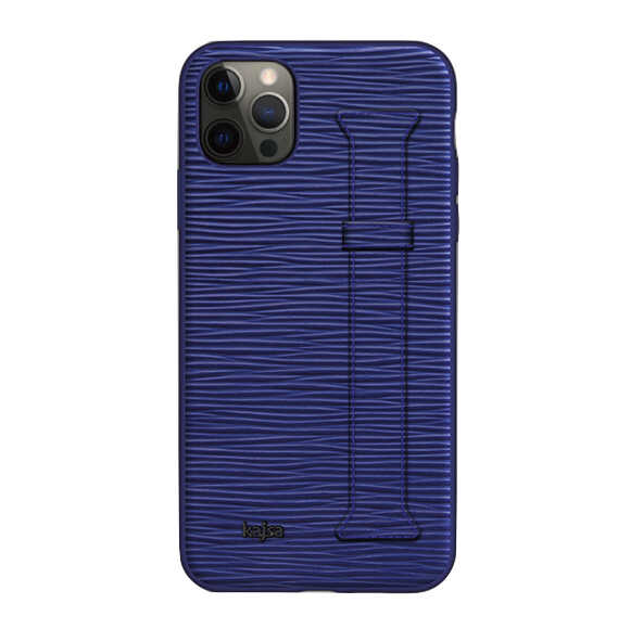 iPhone 12 Pro Kılıf Kajsa Wave Pattern Handstrap Kapak
