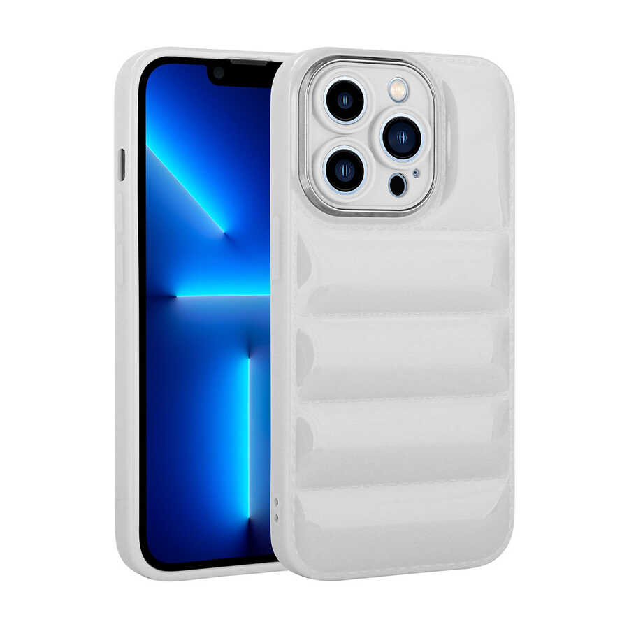 Apple iPhone 12 Pro Kılıf Kamera Korumalı Parlak Airbag'li Zore Galya Kapak