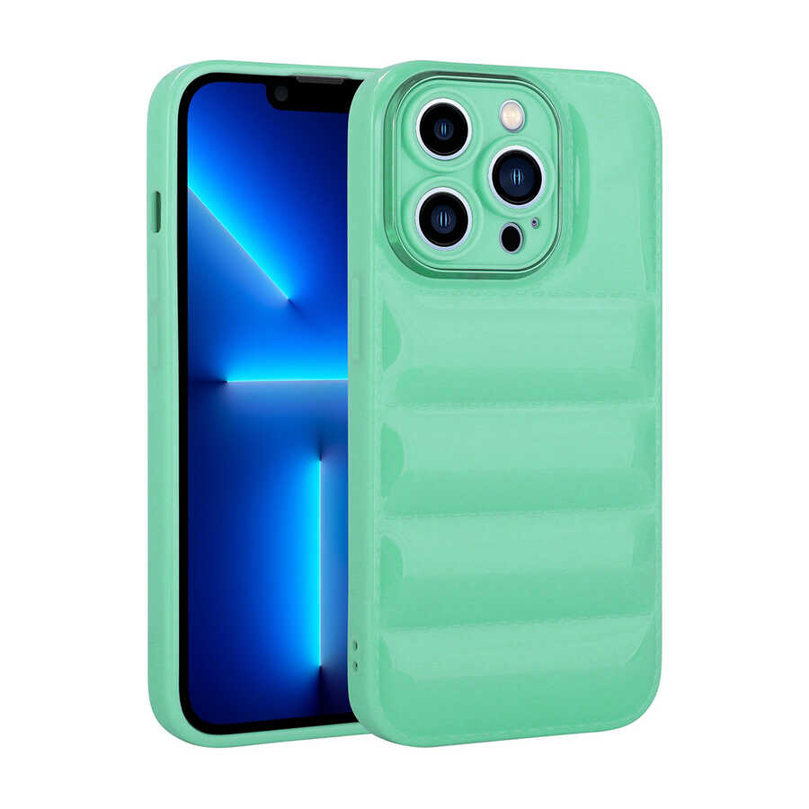 Apple iPhone 12 Pro Kılıf Kamera Korumalı Parlak Airbag'li Zore Galya Kapak