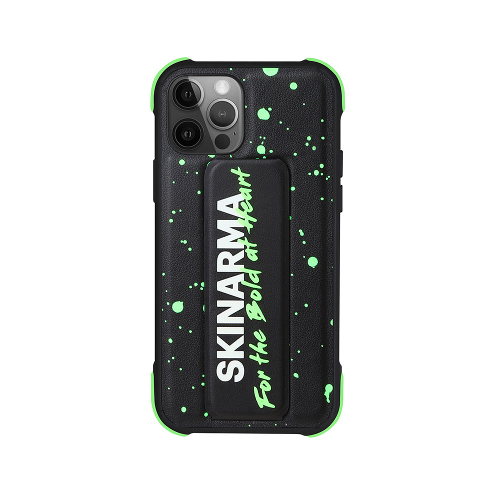 iPhone 12 Pro Kılıf SkinArma Standlı Deri Görünümlü Funsha Kapak