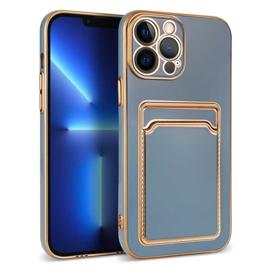 Apple iPhone 12 Pro Kılıf Zore Bark Kartlıklı Kapak