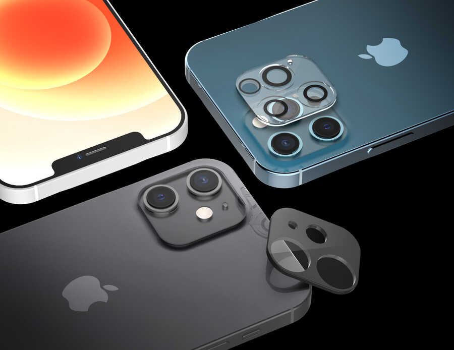 iPhone 12 Pro Max Araree C-Subcore Temperli Kamera Koruyucu