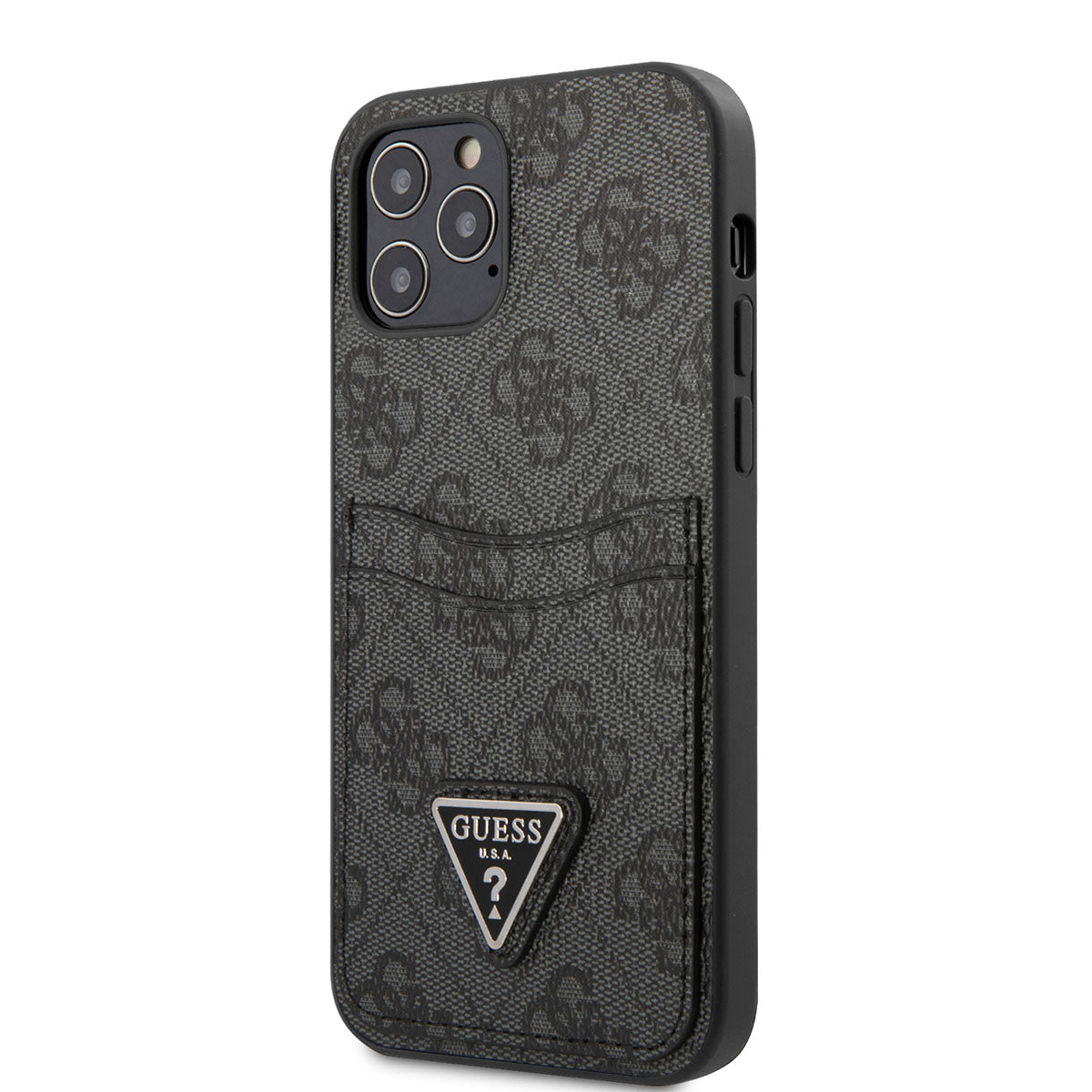 iPhone 12 Pro Max Kılıf GUESS Çift Kart Bölmeli Kapak