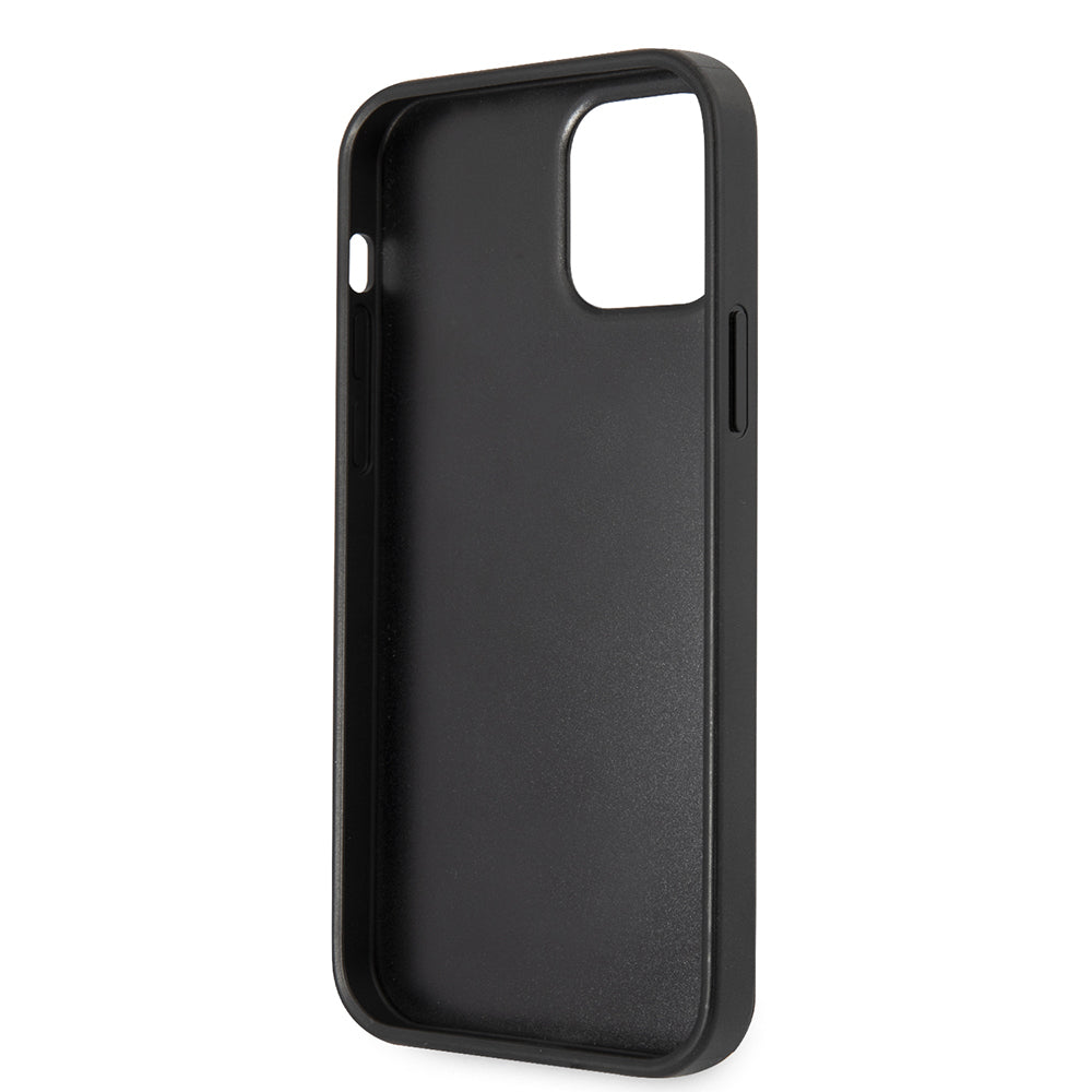 iPhone 12 Pro Max Kılıf Guess Orjinal Lisanslı PU Deri Büyük Metal Logo Dizaynlı Kapak