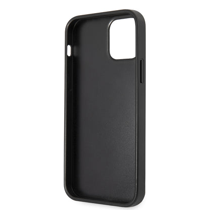 iPhone 12 Pro Max Kılıf Guess Orjinal Lisanslı PU Deri Büyük Metal Logo Dizaynlı Kapak