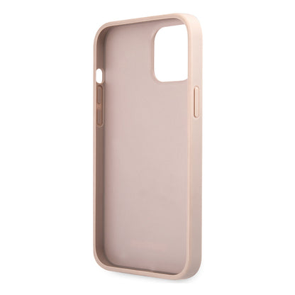 iPhone 12 Pro Max Kılıf Guess Orjinal Lisanslı PU Deri Büyük Metal Logo Dizaynlı Kapak