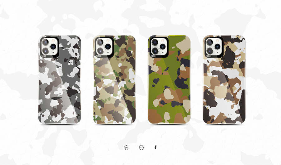 iPhone 12 Pro Max Kılıf Kajsa Camo Kapak