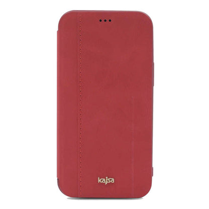 iPhone 12 Pro Max Kılıf Kajsa Dale Serisi Parallel PU Folio Kapaklı Kılıf